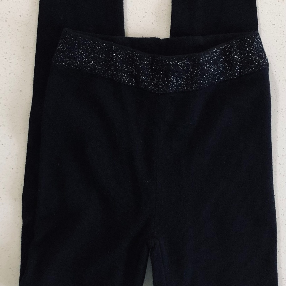 H & M black sparkly legging's